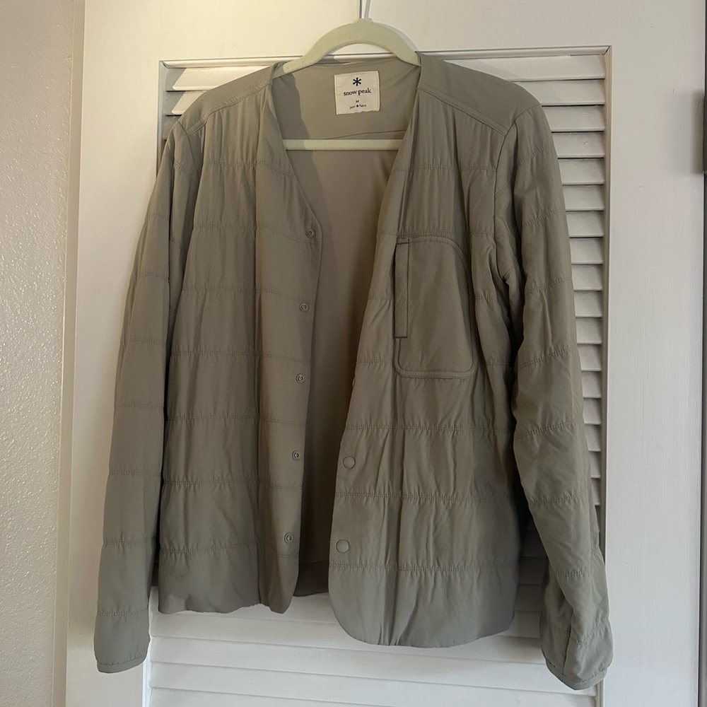 Snow Peak Japan Beige Puffer Jacket